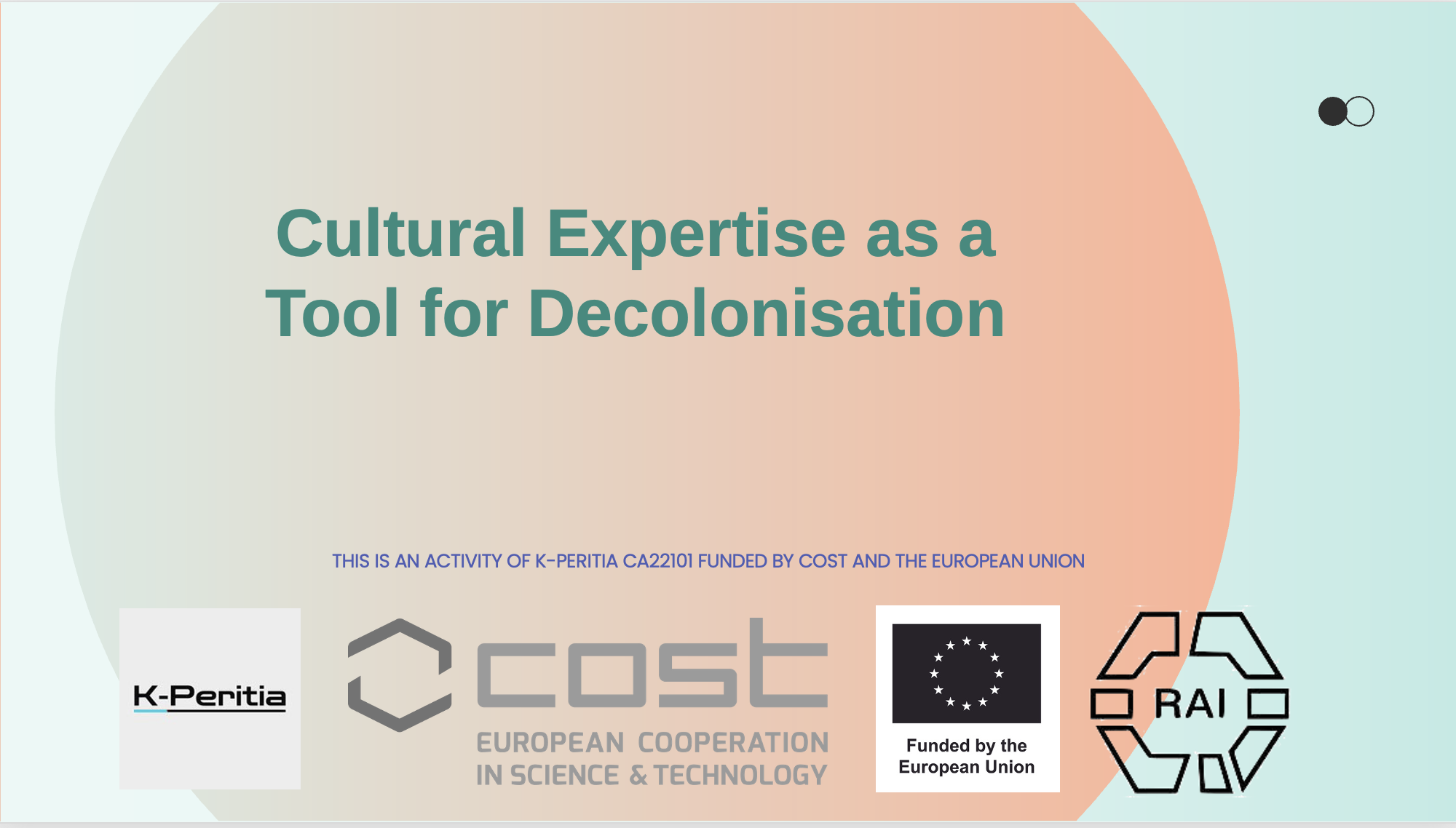 Cultural Expertise as a Tool for Decolonisation